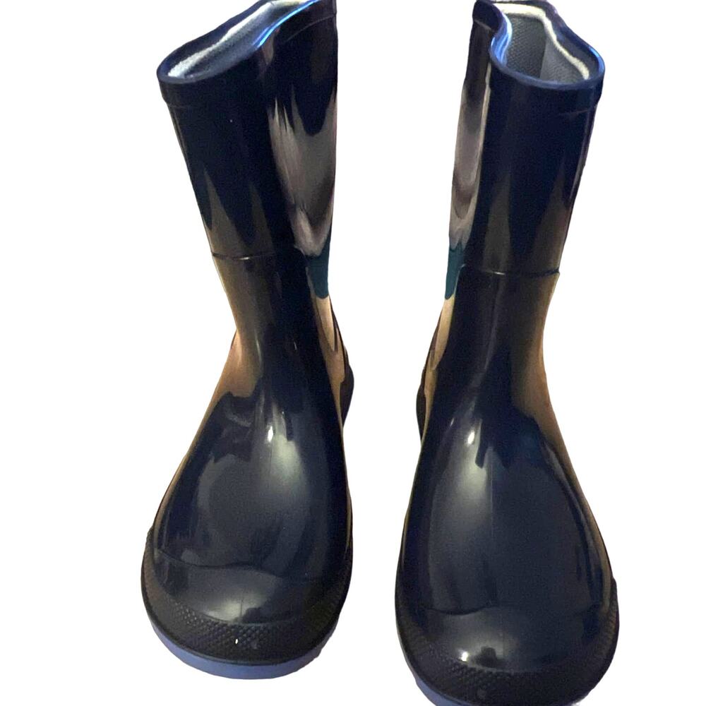 Rain Boots Size 7-8 Navy TODDLER boys outdoor boots.